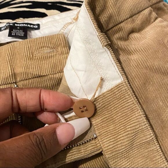 Club Monaco Tan Corduroy Wide Leg Pants Size 6 - Picture 6 of 10